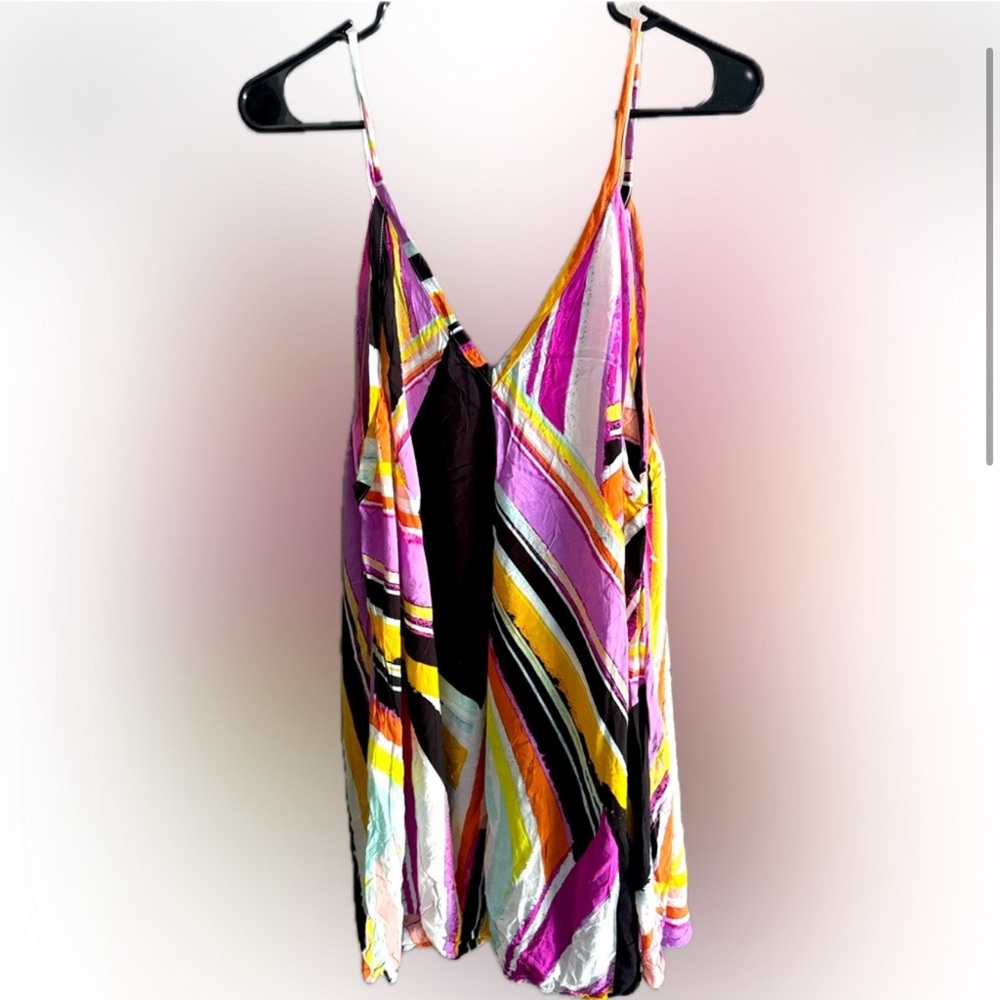 Free People Multicolor Stripe Slip Dress - Picture 3 of 11